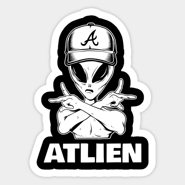 Atlanta Atlien Sticker by sqwear